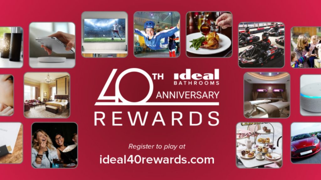 Ideal Bathrooms celebrates 40th anniversary with rewards