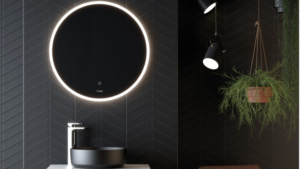round bathroom mirror from Utopia