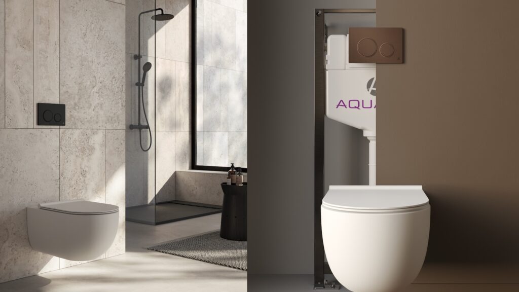 Aqualla | Flush plates and Concealed Frames with Cisterns